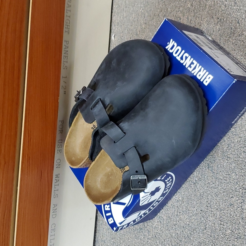 Birkenstock Boston Hard Leather - Picture 1 of 5